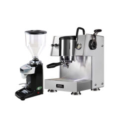 Combo máy pha cà phê Milesto X20 và máy xay cafe LINGDONG 021 tự động