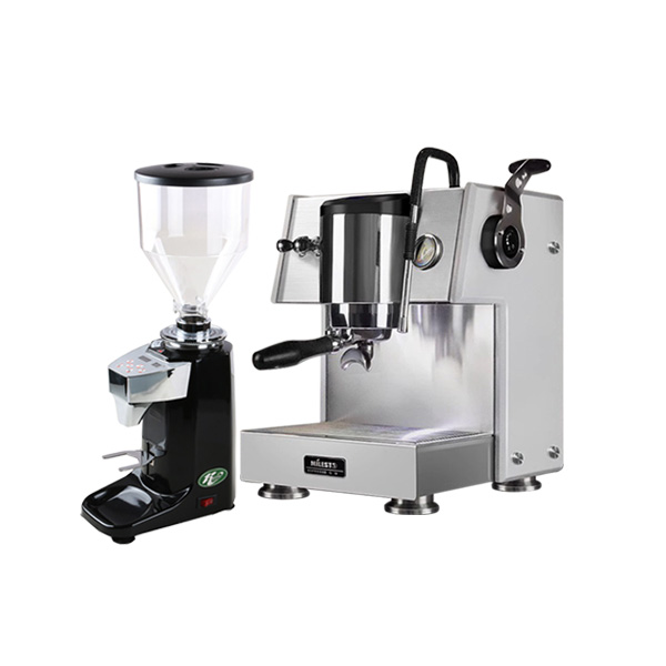 Combo máy pha cà phê Milesto X20 và máy xay cafe LINGDONG 021 tự động
